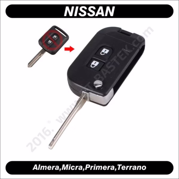 Zamjenski ključ za Nissan Terrano sa 2 tipke, NIS-ZPR29